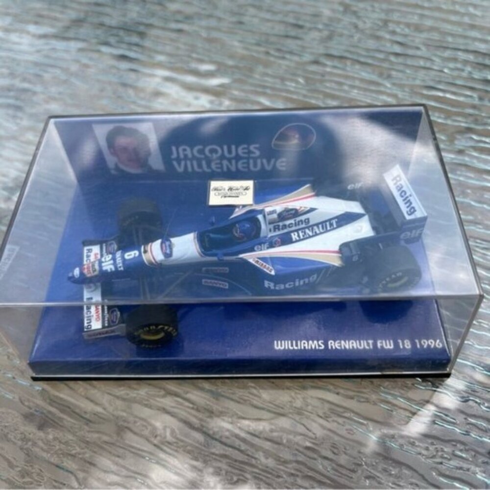 Vintage Williams Renault FW18 1996 Jacques Villeneuve 1/43 Minichamps F1 Formula